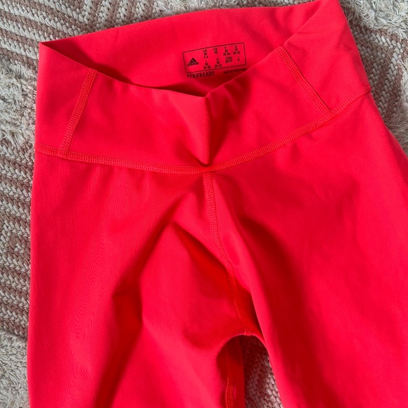 Adidas Aeroready Neon Capri Leggings - Picture 7 of 9